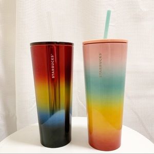 Starbucks Sunset Steel Pride Rainbow Tumbler Set